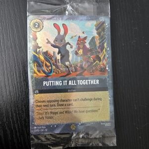 Lorcana Zootopia 2 - Putting It All Together Promo Card SEALED